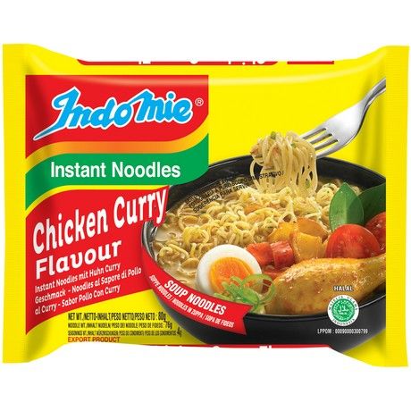INDOMIE Instantnudeln Curry Hühnchen 80g