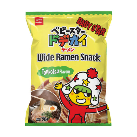 BABY STAR WIDE RAMEN SNACK TONKOTSU FLAVOUR 70g
