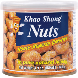 KHAO SHONG Cashewkerne mit Honig überbacken, geröstet 140 g