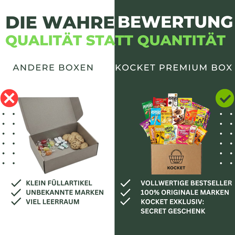 KOCKET Premium Koreanische Snack Box, 20+ Teile, mit Turtle Chips Choco & Corn, Saekom-Dalkom, Süßkartoffel Snacks, Authentische Süßigkeiten & Chips, Geschenkbox