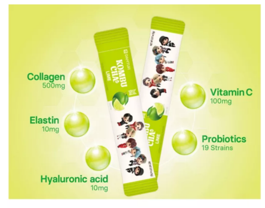 DAMTUH BT21 BTS Kombucha Lime 50g (10x5g)