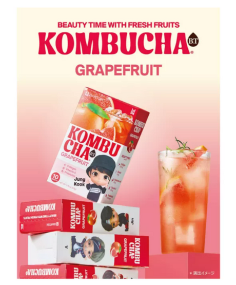 DAMTUH BT21 BTS Kombucha Grapefruit 50g (10x5g)
