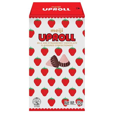 MEIJI Milch- & Erdbeerschokolade Uprol 35g