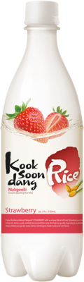 KOOKSOONDANG Koreanischer Reiswein Makgeolli, Erdbeere 3% mit Pfand 750ml