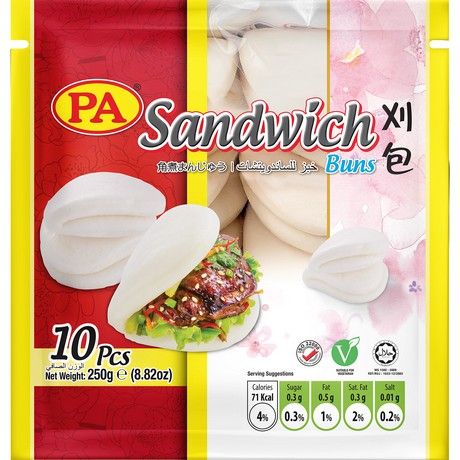 PA Sandwich Buns 10 STK 250 G