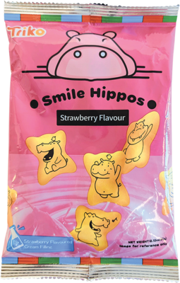 SMILE HIPPOS Hippo Biscuit, Erdbeergeschmack 60g