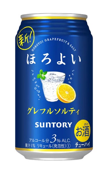 SUNTORY Horoyoi Grapefruit salty Soda (Alk 3%) 350ml