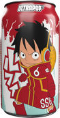 ULTRAPOP Erfrischungsgetränk, One Piece, Lemon Strawberry, Sparkling Soda, Luffy, Einwegpfand DPG 330 ml