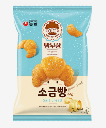 NONGSHIM Bbangbujang Salt Bread Snack (Süß-salziger Butter-Snack) 55g