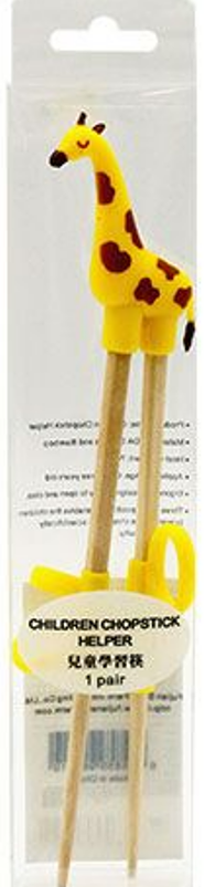 SHINE FARM Chopsticks Children with Silicon Helper_Giraffe