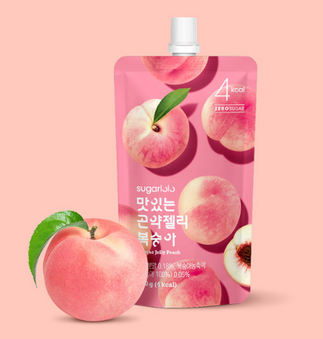 SUGARLOLO Leckeres Konjac Jelly Pfirsich (10 x 150g) – Der saftig-süße Diät-Snack