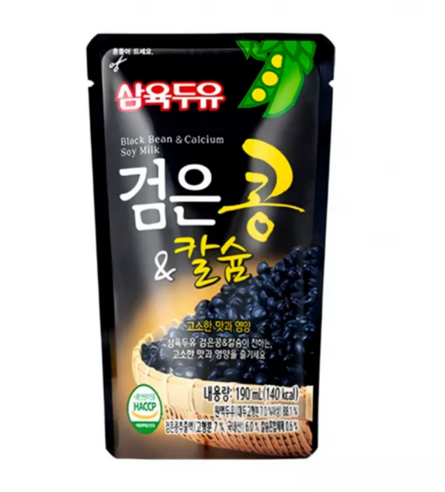 SAHMYOOK Black Bean & Calcium Soybean Milk 190ml