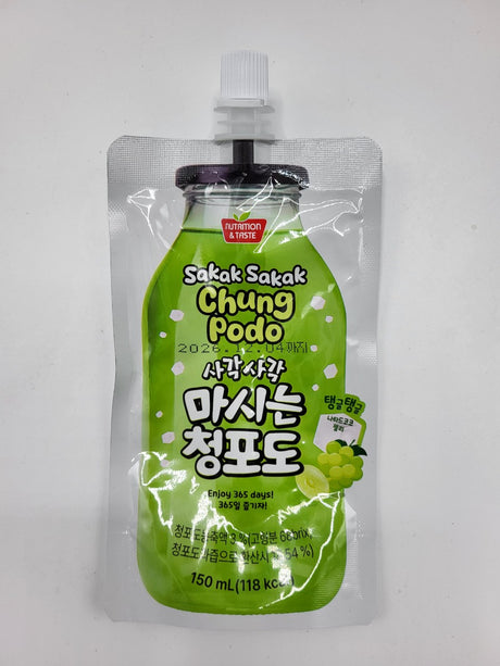 Boram bio Getränk in Pouch mit grüne Traubengeschmack und Aloe vera 150ml