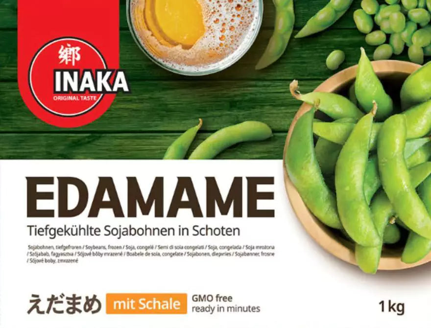 INAKA Edamame MIT Schale ohne Salz 1kg