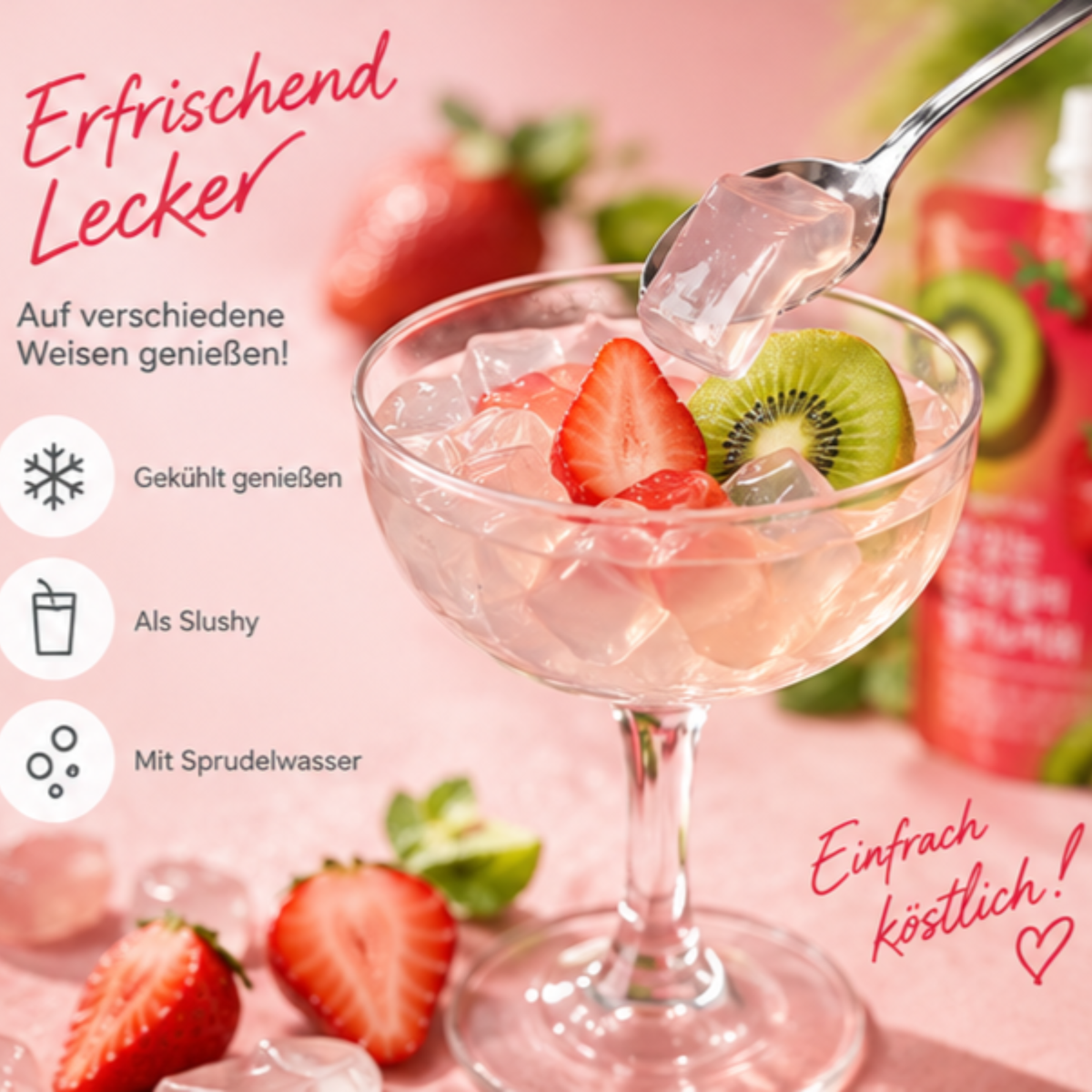 SUGARLOLO Konjac Jelly Kiwi Erdbeere 10 x 150g