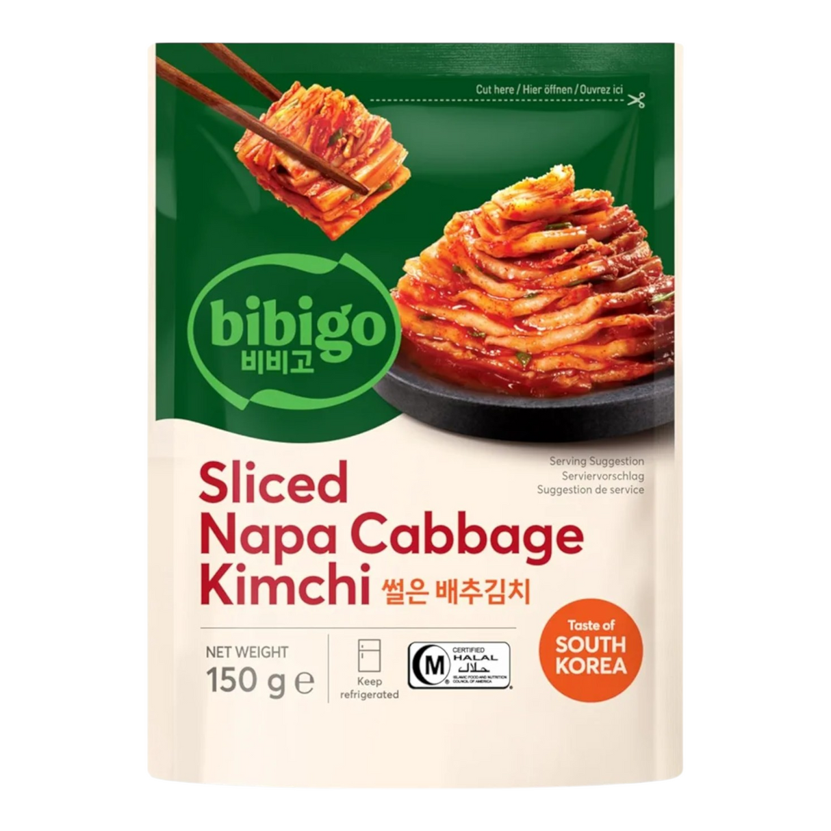 CJ BIBIGO Kimchi Chinakohl geschnitten 150g (HALAL)