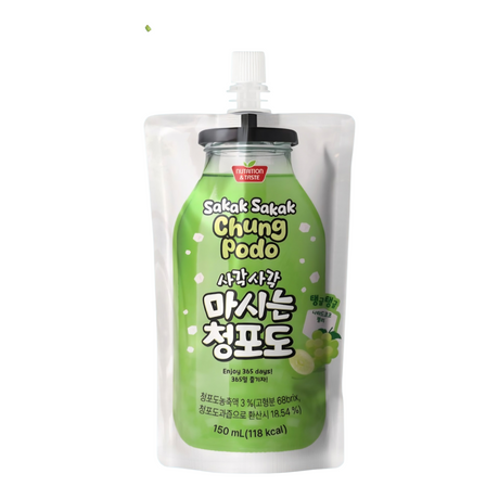 Boram bio Getränk in Pouch mit grüne Traubengeschmack und Aloe vera 150ml