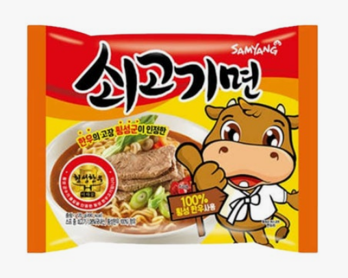 SAMYANG Soegogimyeon (Milde Rindfleisch-Nudelsuppe / Original koreanische Version) 120g